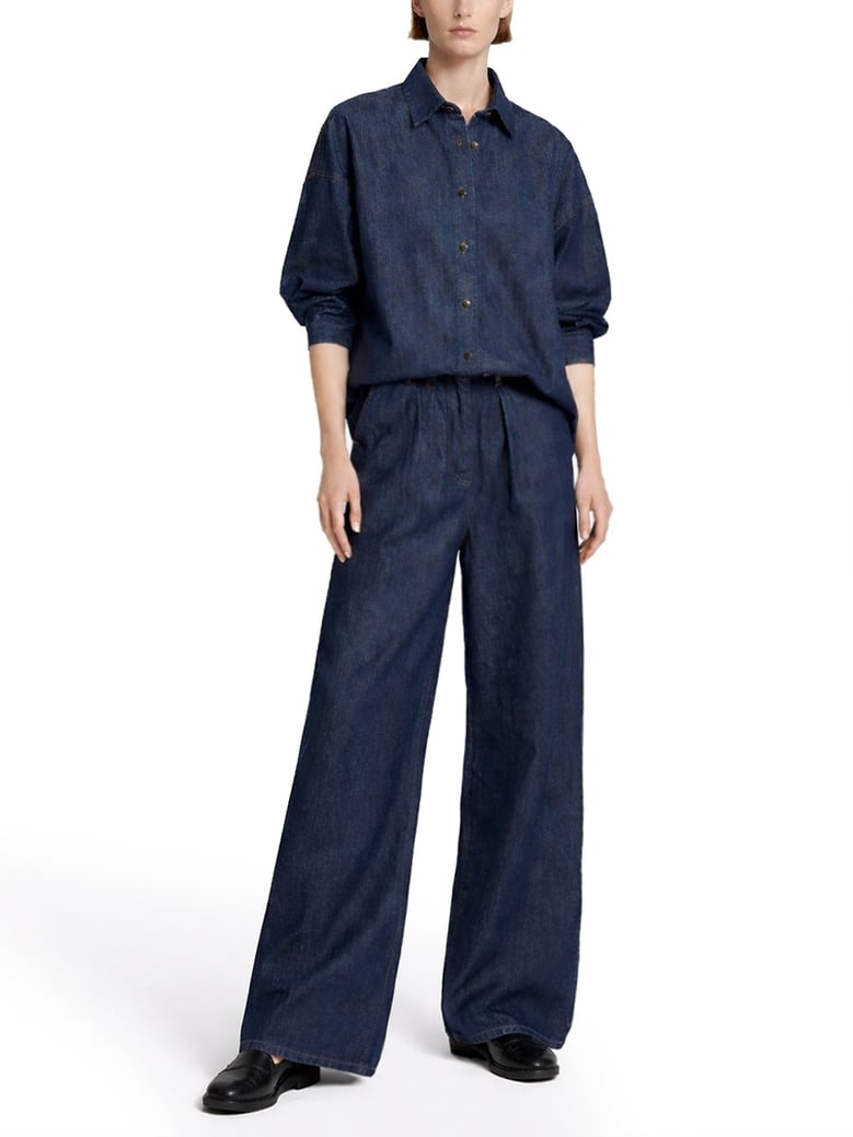 pants pamplona blue cotton by Selfnex