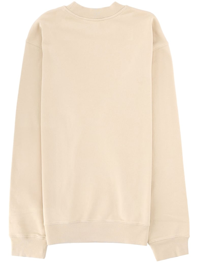 sweatshirt grosgrain logo beige by Selfnex