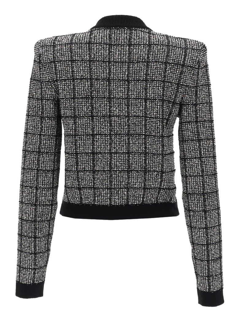 cardigan with jewel buttons black by Selfnex
