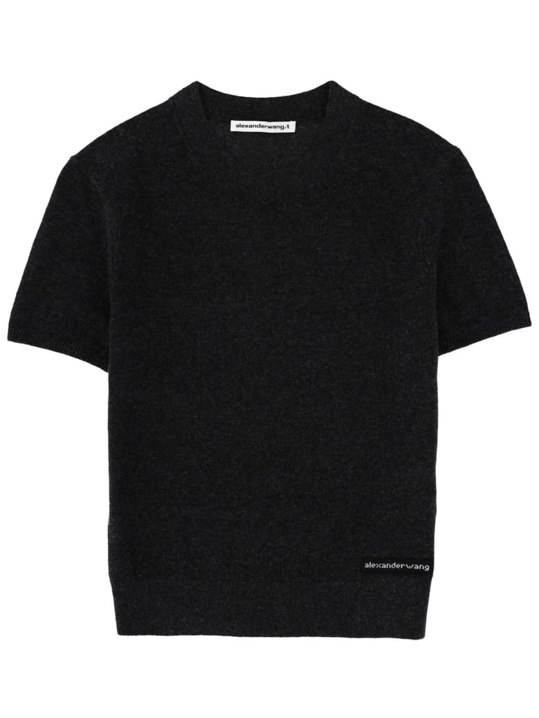 t-shirt with logo charcoal by Selfnex