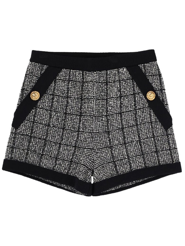 shorts cotton tweed black by Selfnex