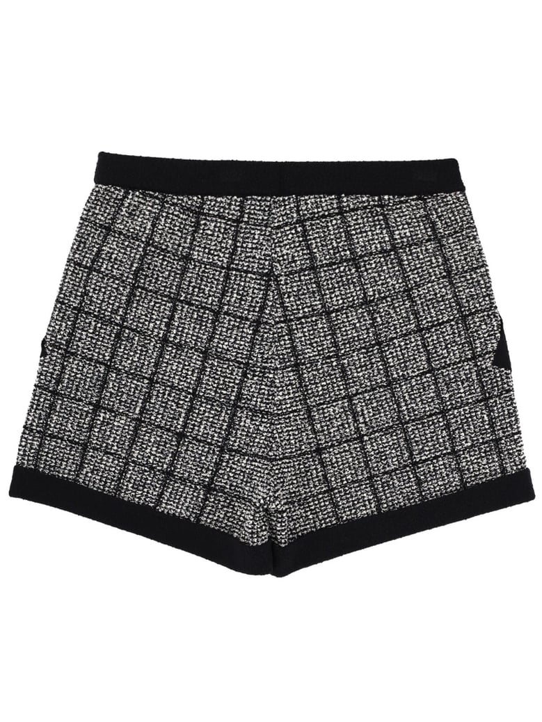 shorts cotton tweed black by Selfnex