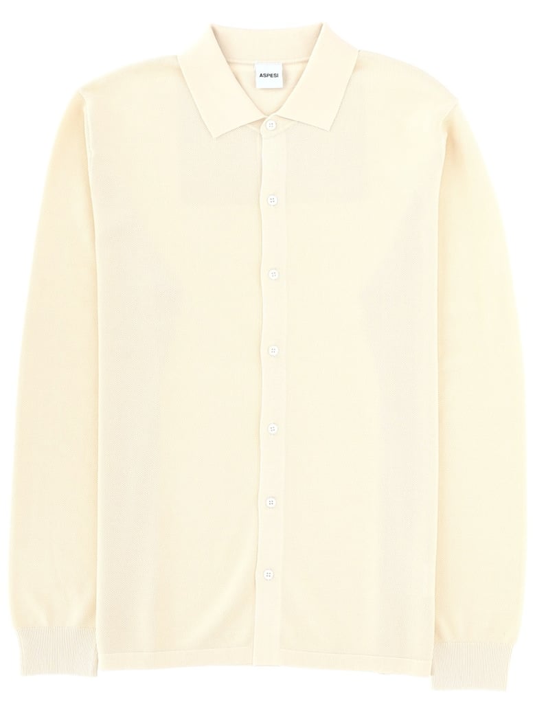 cotton shirt in ivory by Selfnex