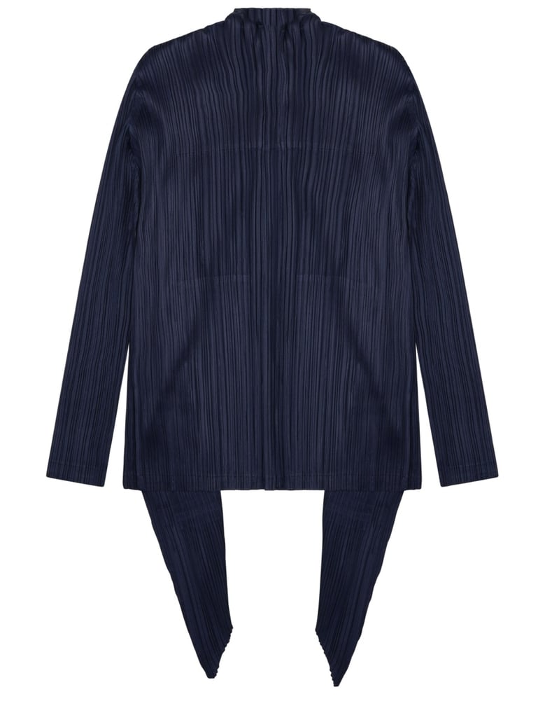 pleated cardigan blue by Selfnex