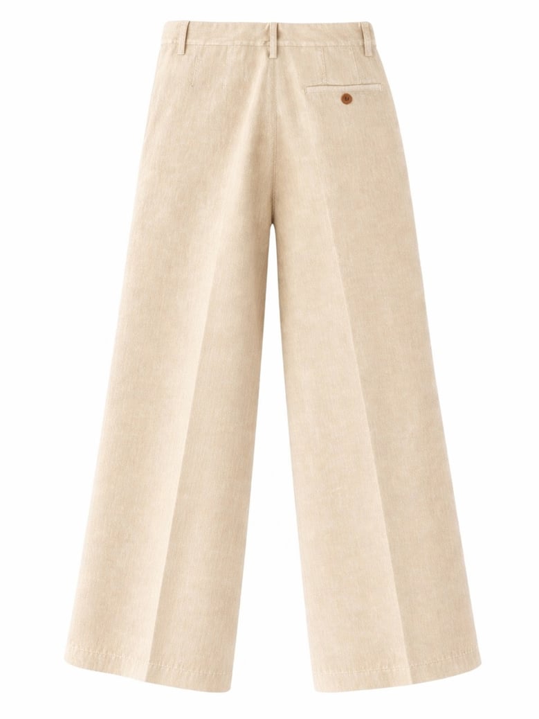 cotton and linen tailored pants by Selfnex