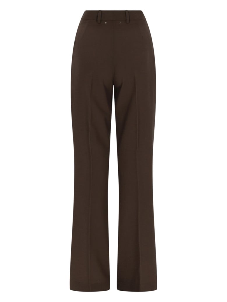 trousers tailored wool brown by Selfnex