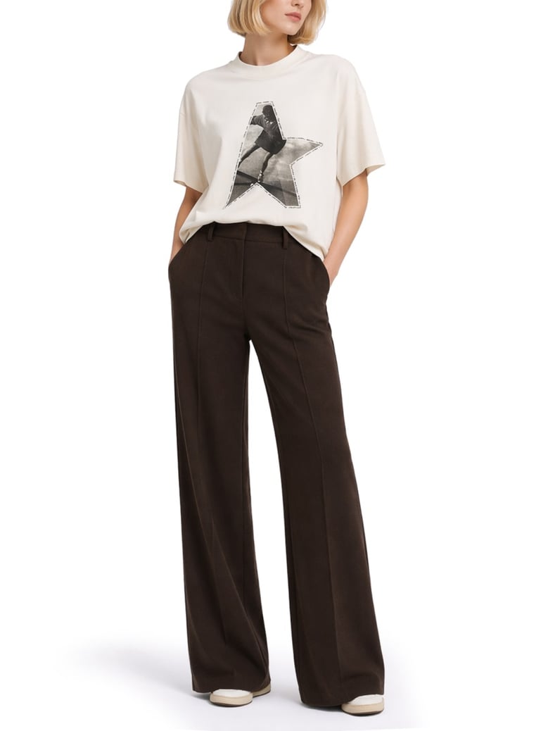 trousers tailored wool brown by Selfnex