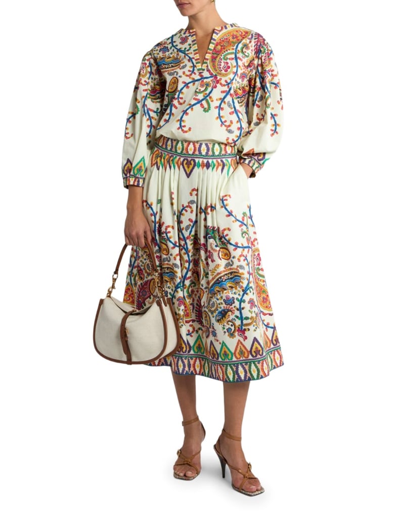 blouse floral paisley print by Selfnex
