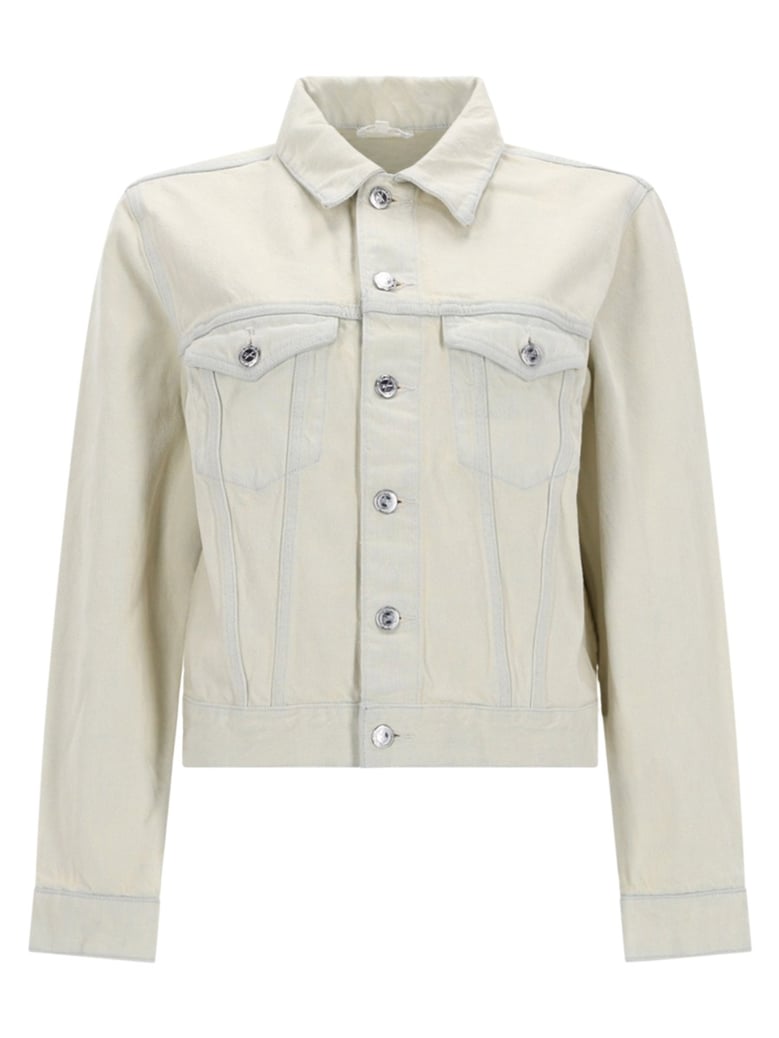 jacket dion white cotton by Selfnex