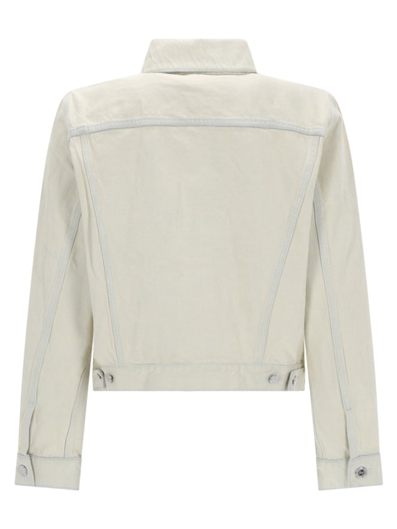 jacket dion white cotton by Selfnex