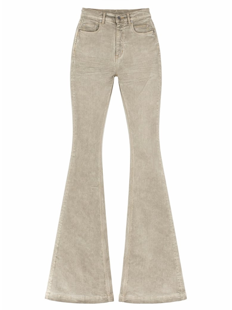 boot cut jeans beige by Selfnex