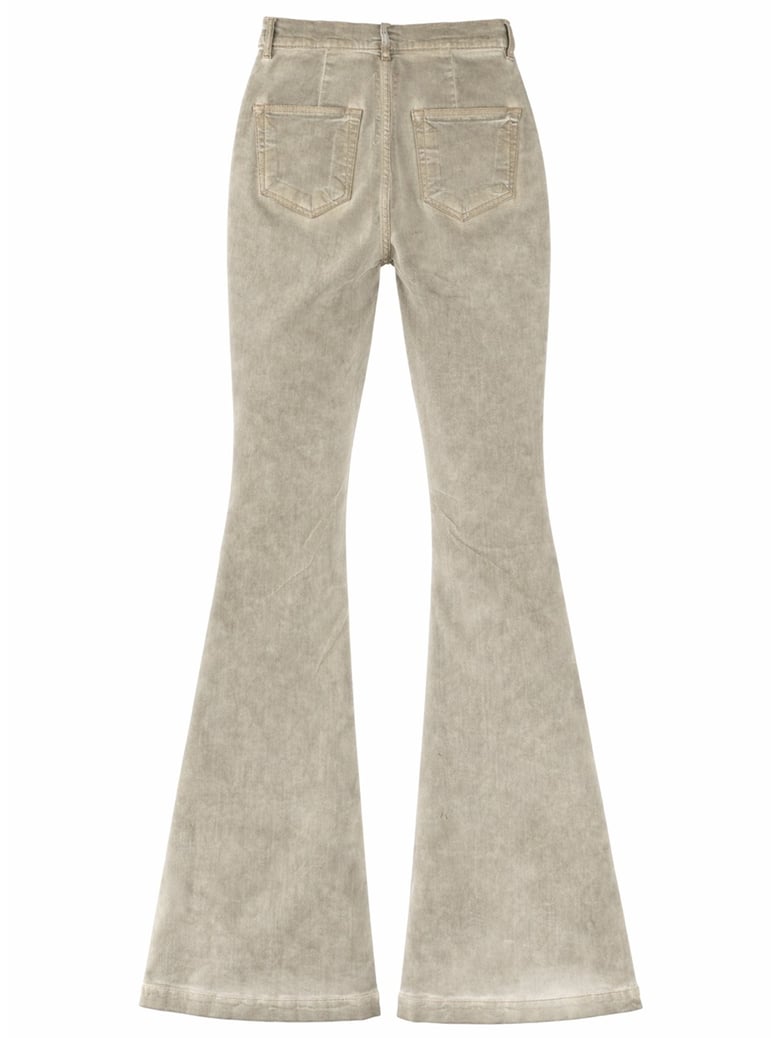 boot cut jeans beige by Selfnex