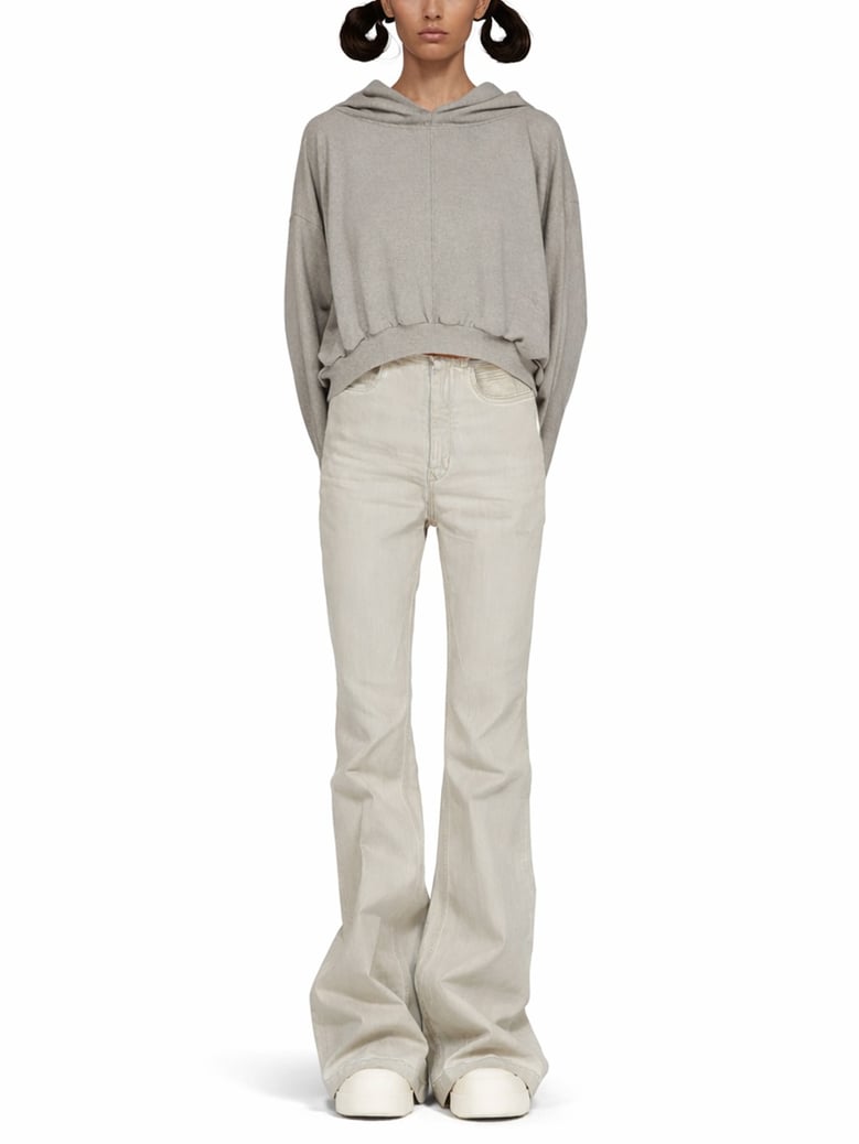 boot cut jeans beige by Selfnex