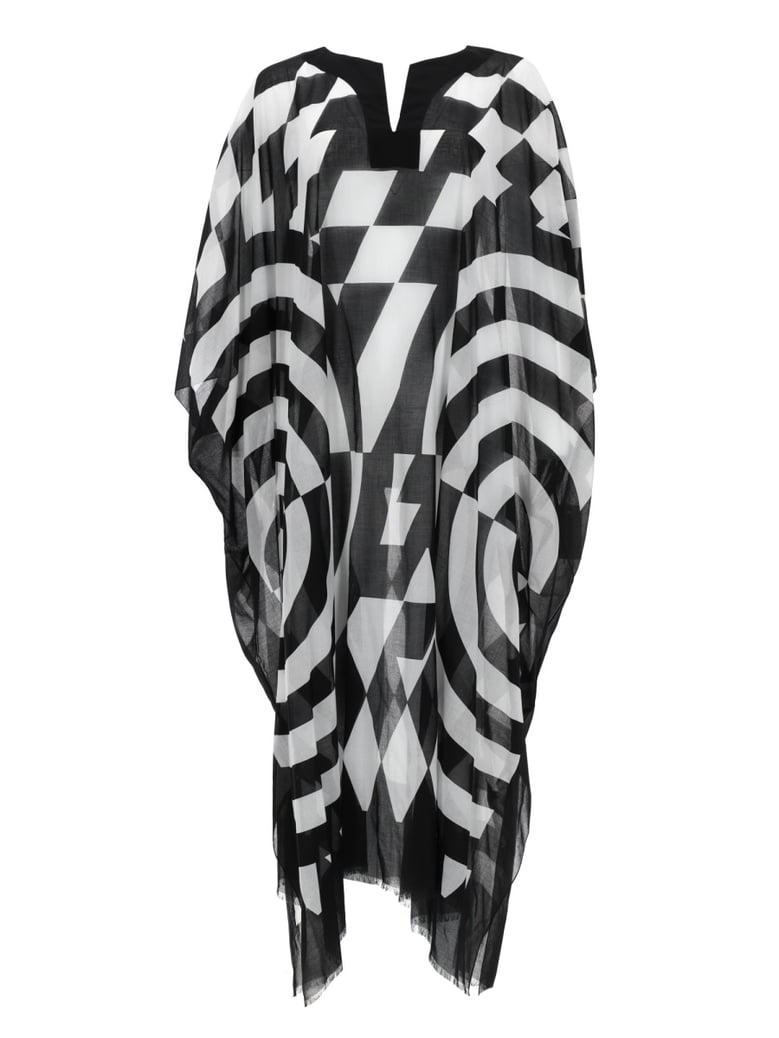 caftan with multicolour print by Selfnex