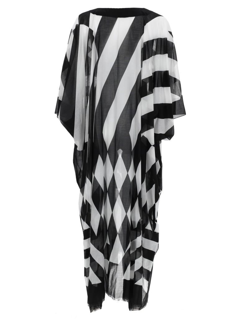 caftan with multicolour print by Selfnex