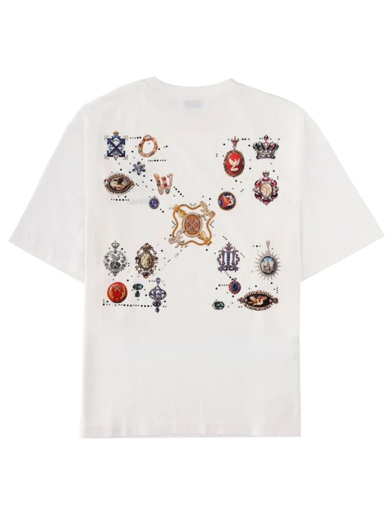 t-shirt with logo white by Selfnex
