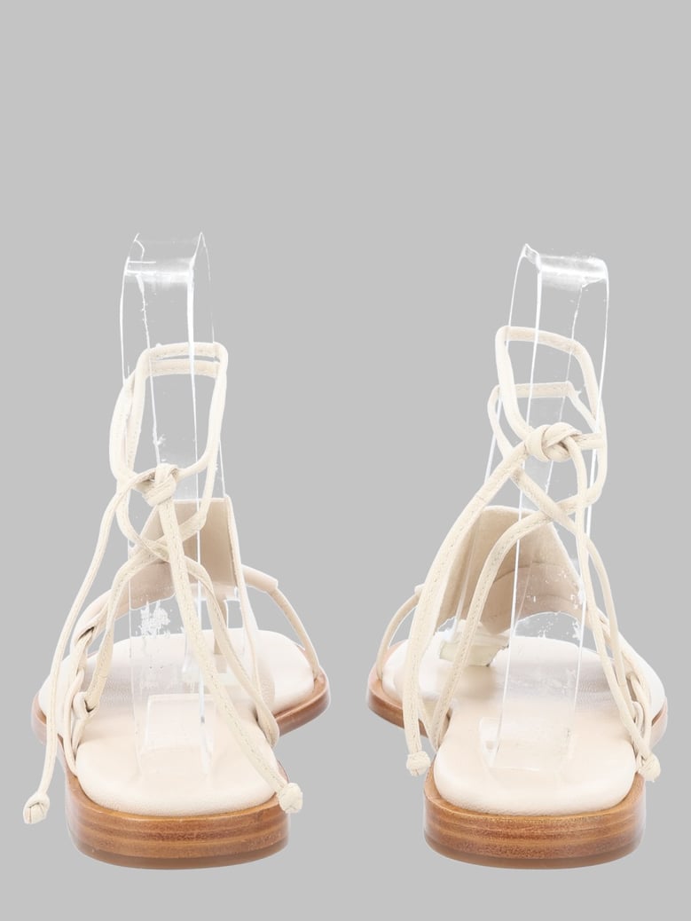 asymmetric sandal clava beige by Selfnex