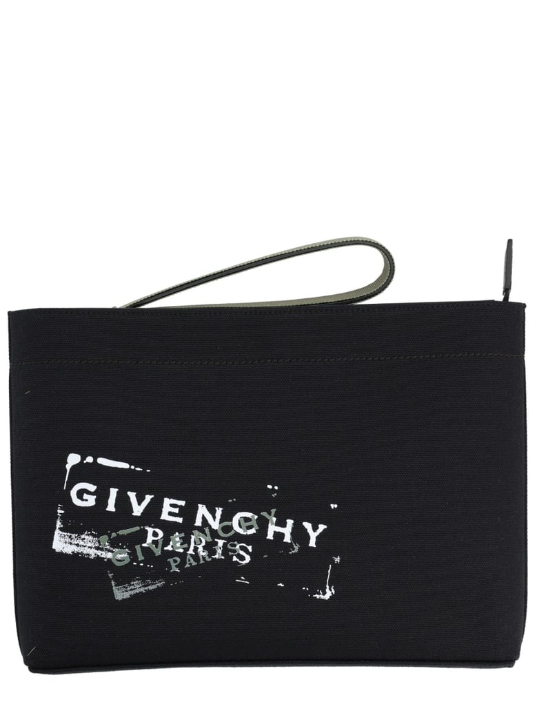 logo clutch bag by Selfnex