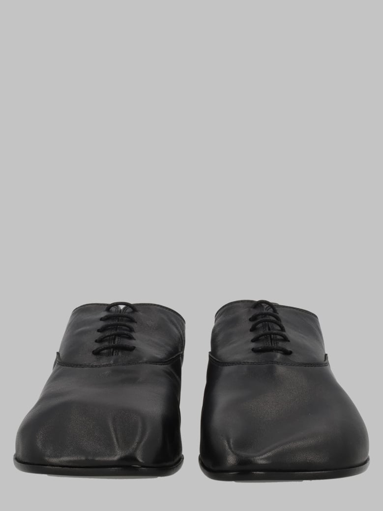 lace-up shoes black leather by Selfnex
