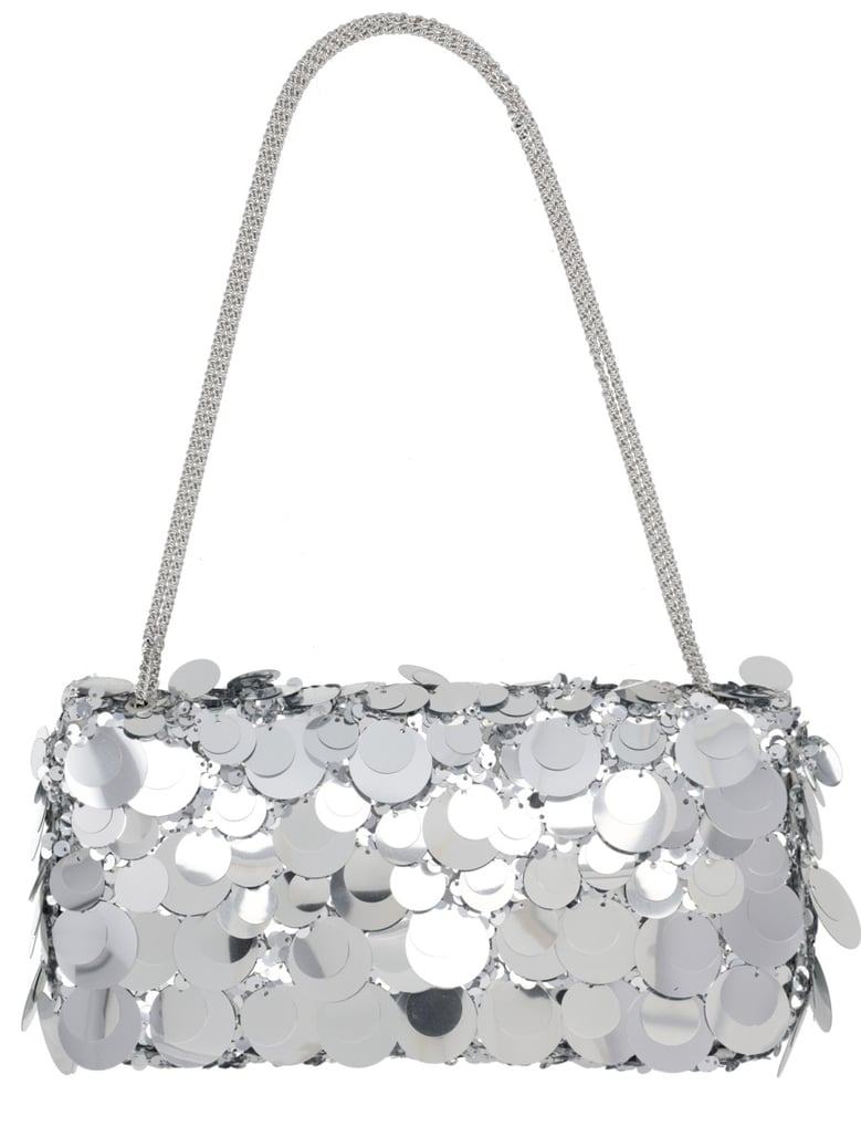 shoulder bag sparkle baguette silver by Selfnex