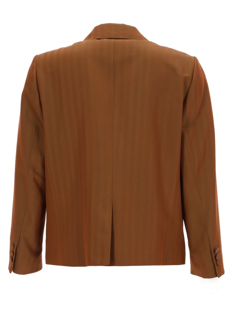 single-breasted jacket bamis brown by Selfnex