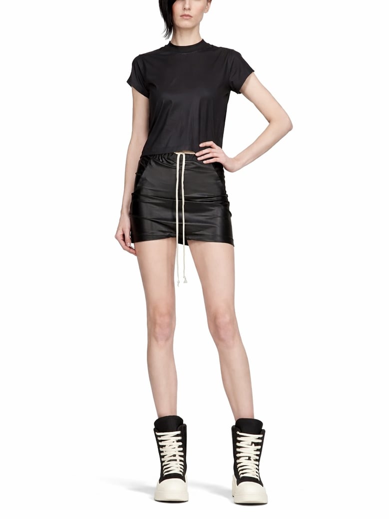 t-shirt cropped small level t black by Selfnex