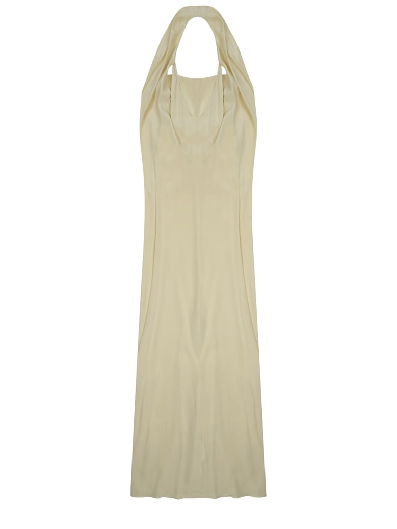 dress long silk yellow by Selfnex