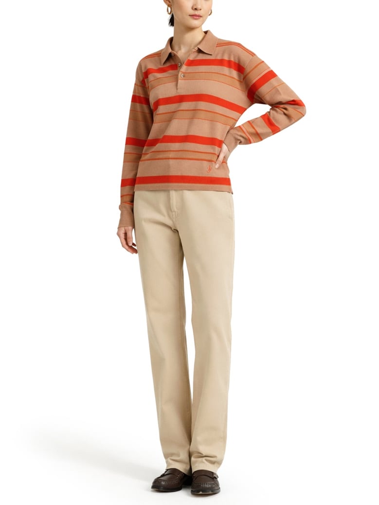 polo shirt beige by Selfnex