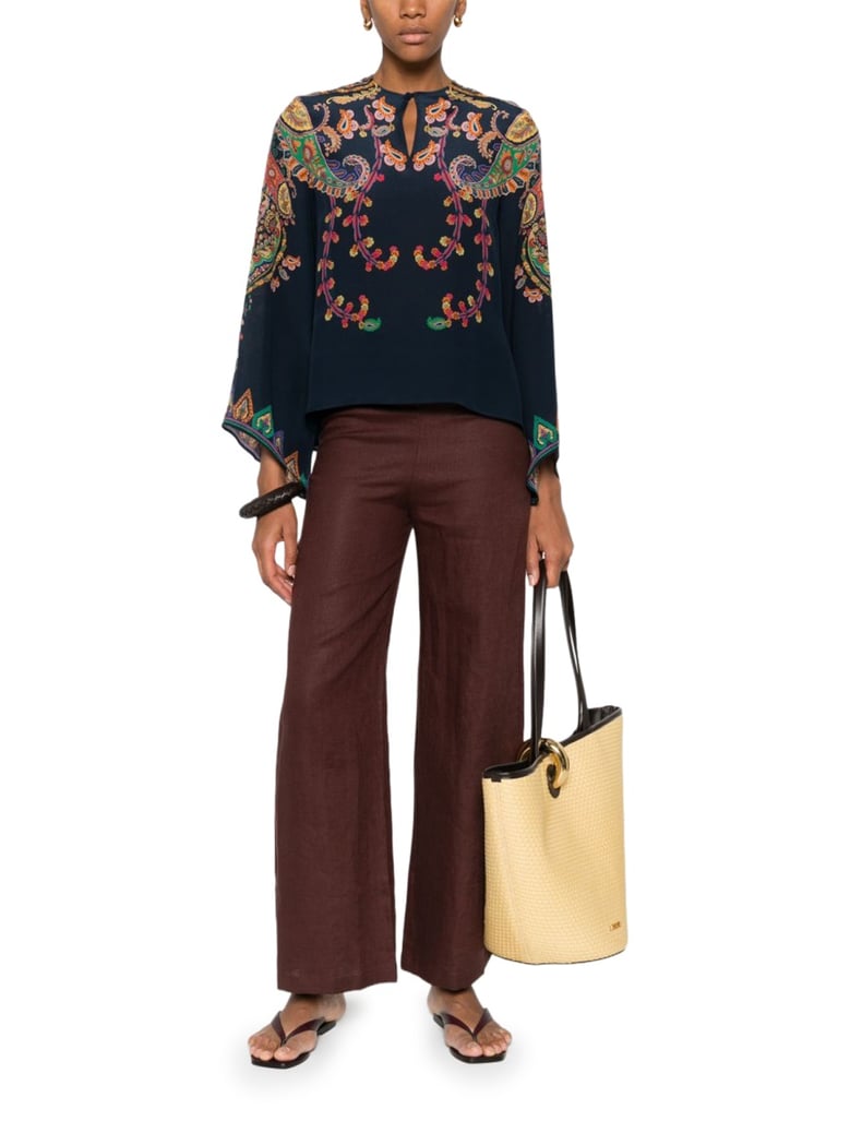 blouse floral paisley print by Selfnex