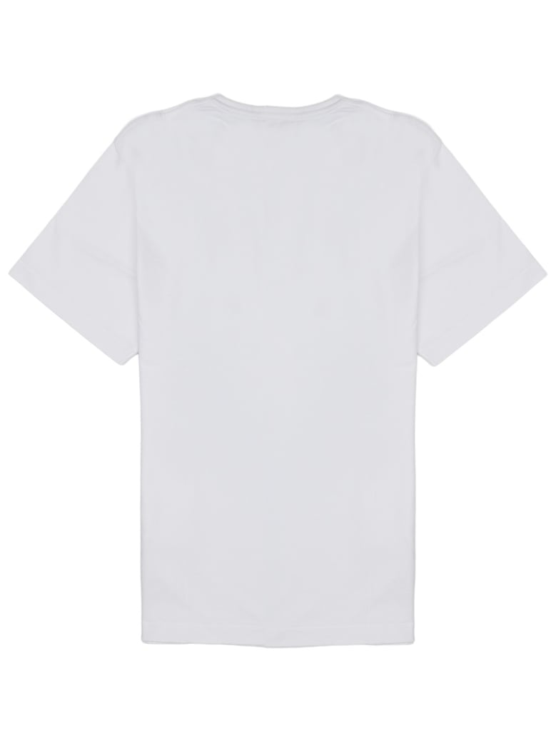 t-shirt with embroidered logo white by Selfnex