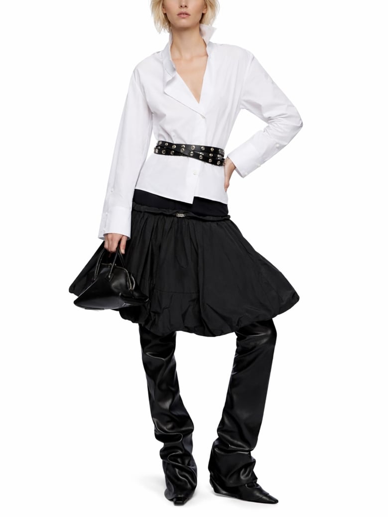 asymmetrical cotton shirt by Selfnex
