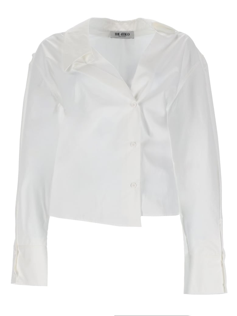 asymmetrical cotton shirt by Selfnex