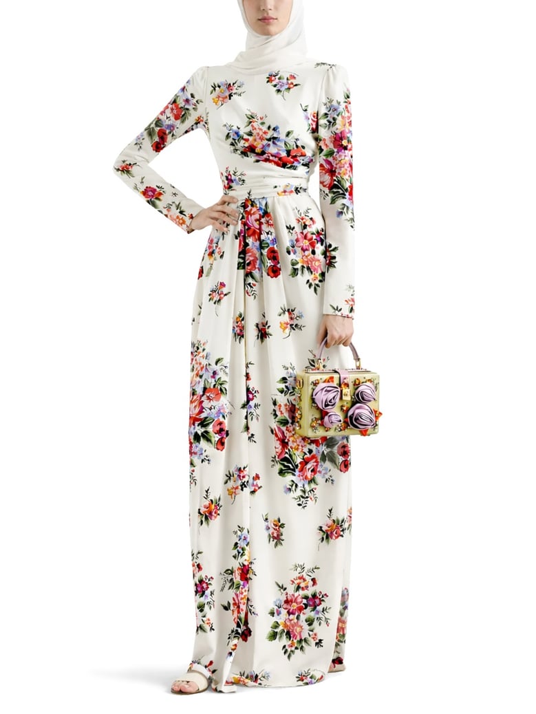 long floral print dress by Selfnex