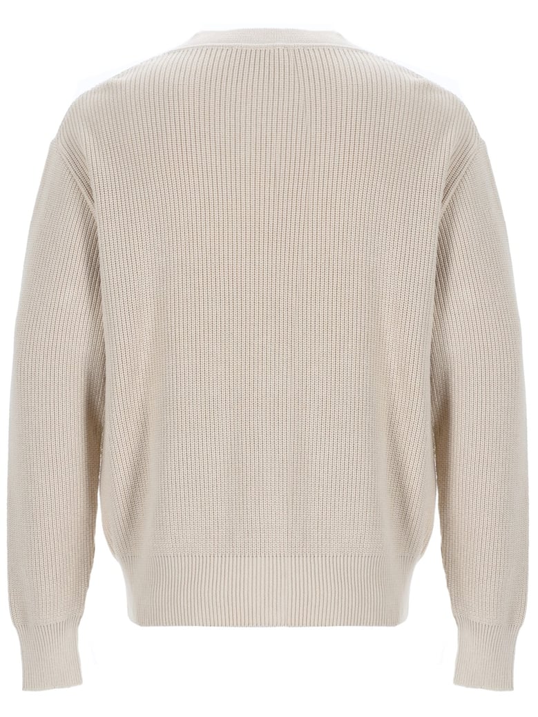knitted cardigan in beige by Selfnex