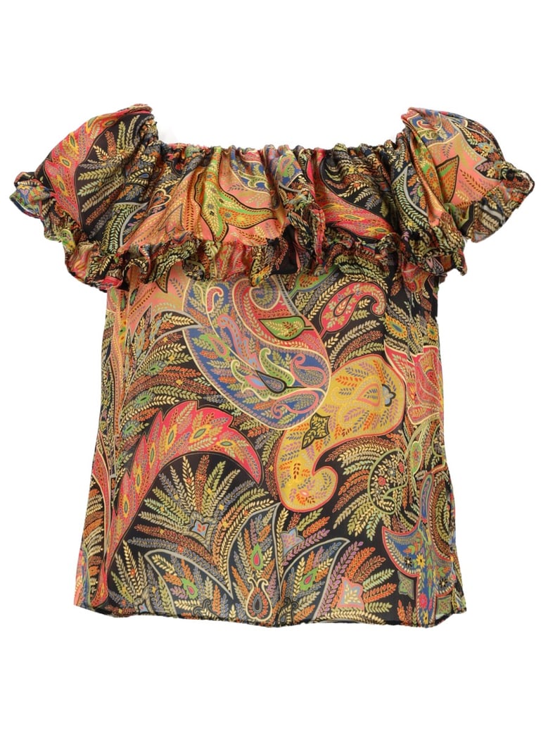 top printed silk multicolour by Selfnex