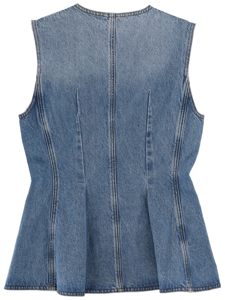 fitted denim top by Selfnex