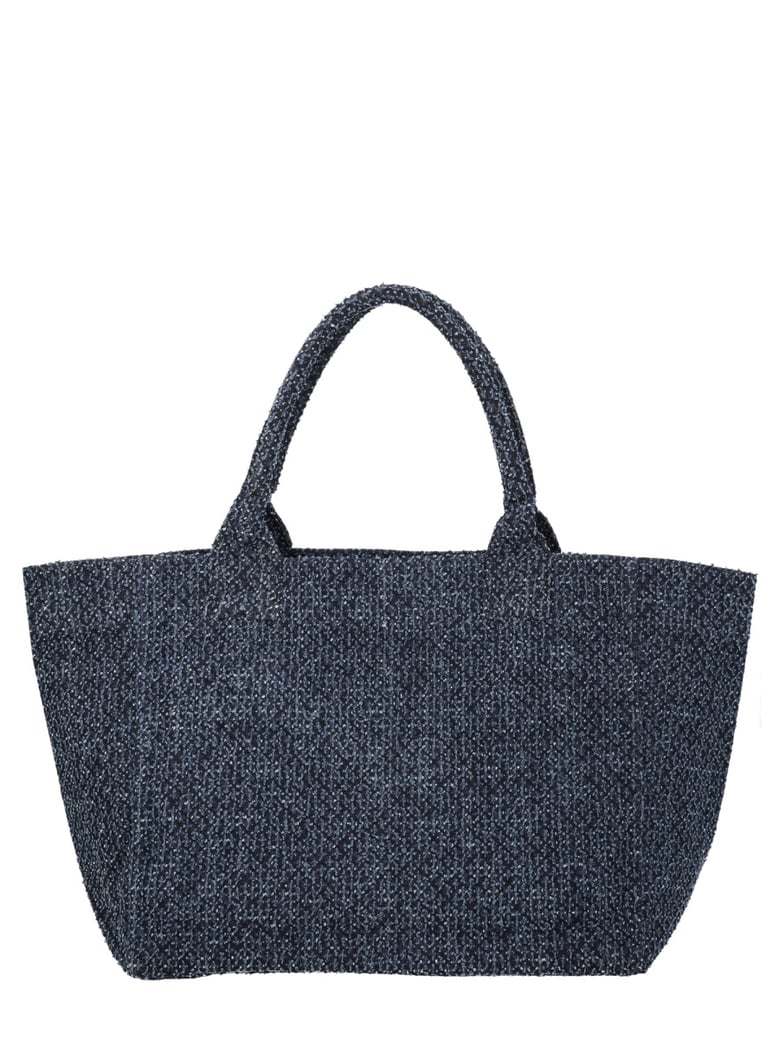 medium handbag trapeze bear denim by Selfnex