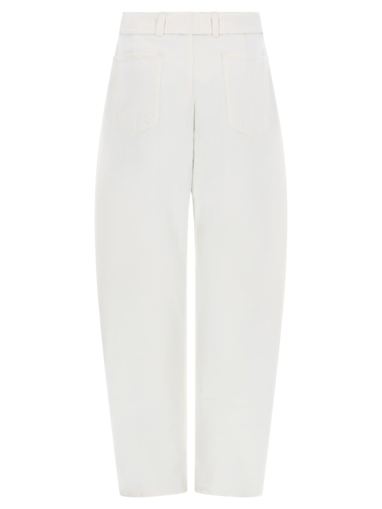 trousers twisted white by Selfnex