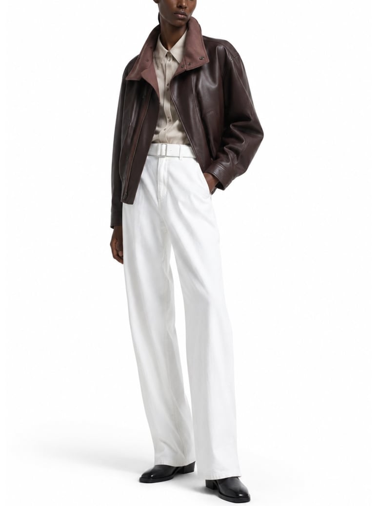 trousers twisted white by Selfnex
