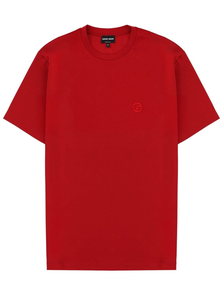 t-shirt with logo in red by Selfnex