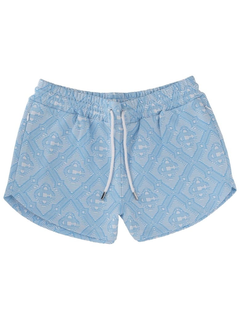 shorts azure monogram weave by Selfnex