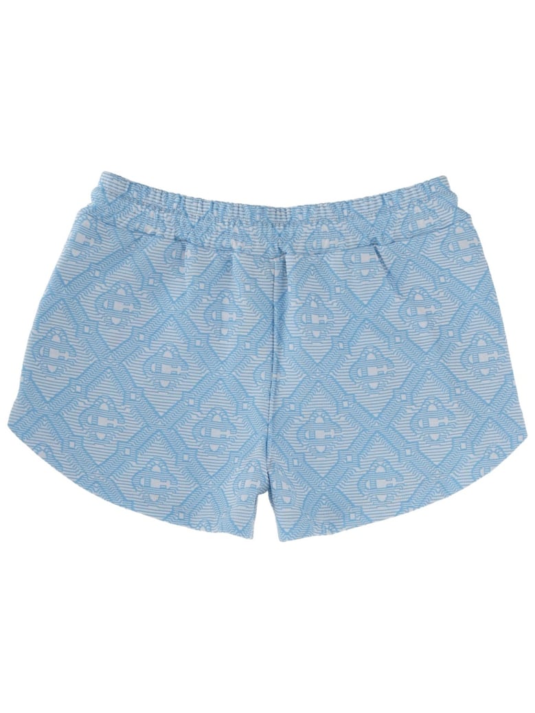 shorts azure monogram weave by Selfnex
