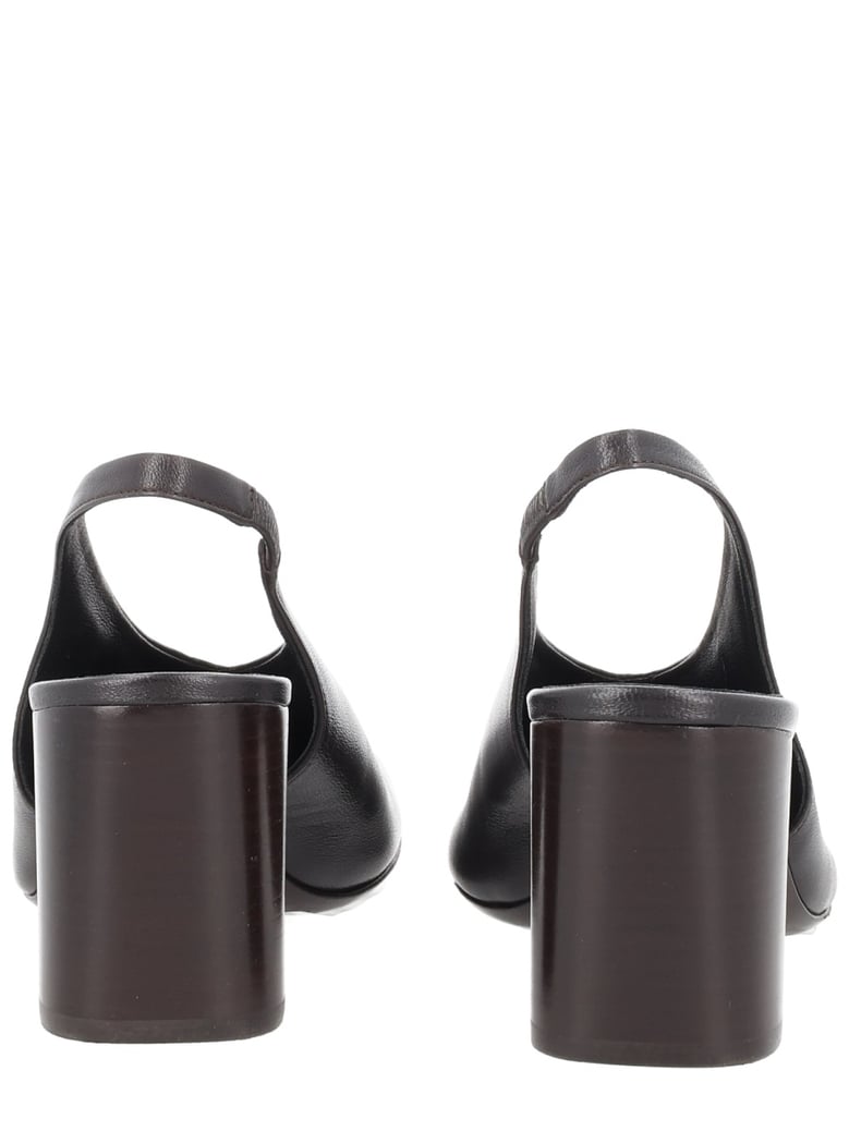 slingback glove brown leather by Selfnex