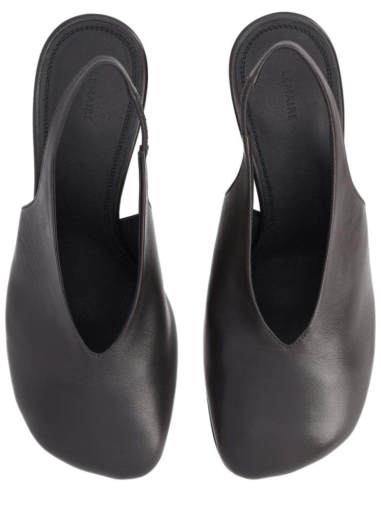 slingback glove brown leather by Selfnex