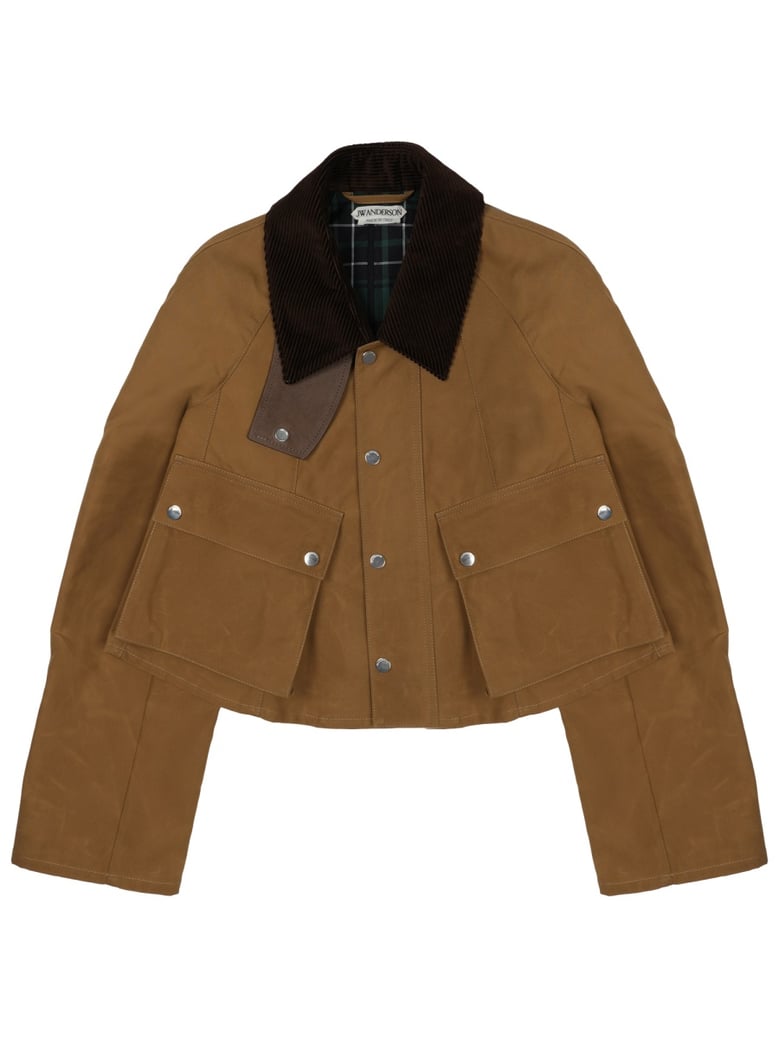 cropped jacket barn brown by Selfnex
