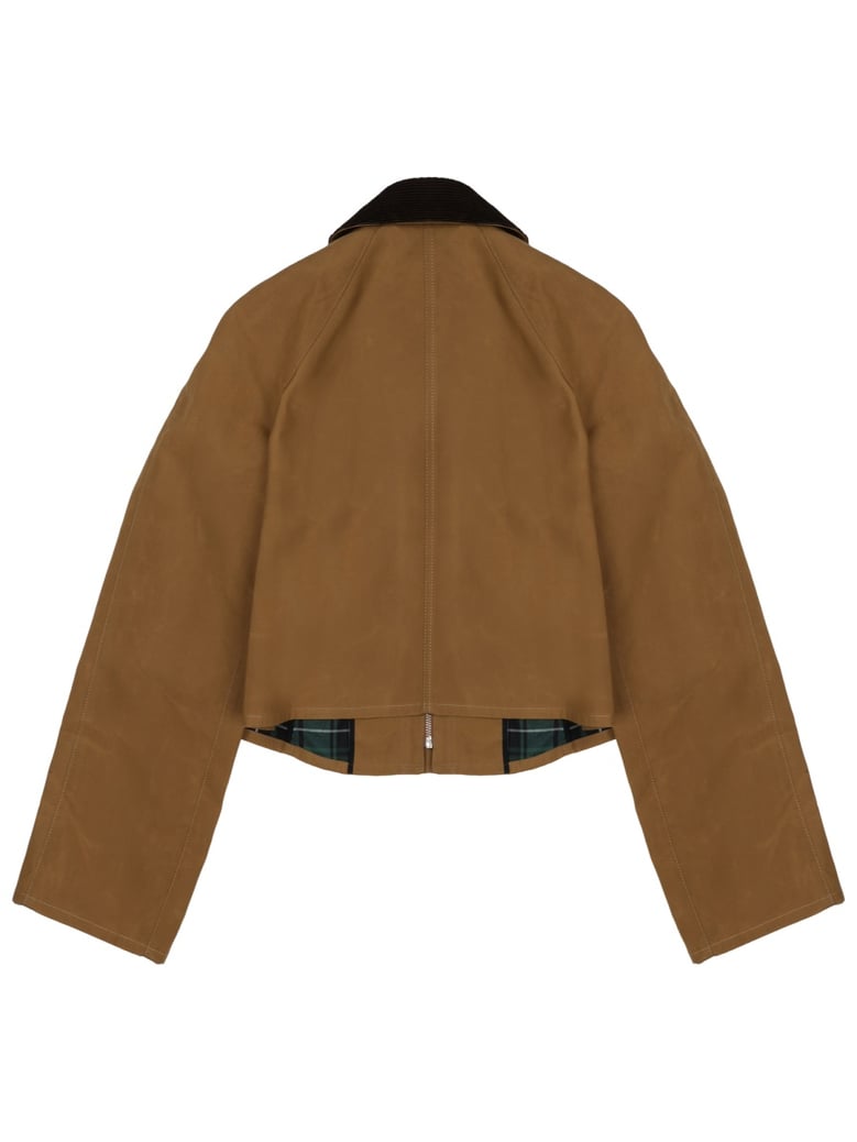 cropped jacket barn brown by Selfnex