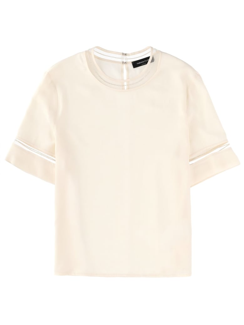 t-shirt with transparent details by Selfnex