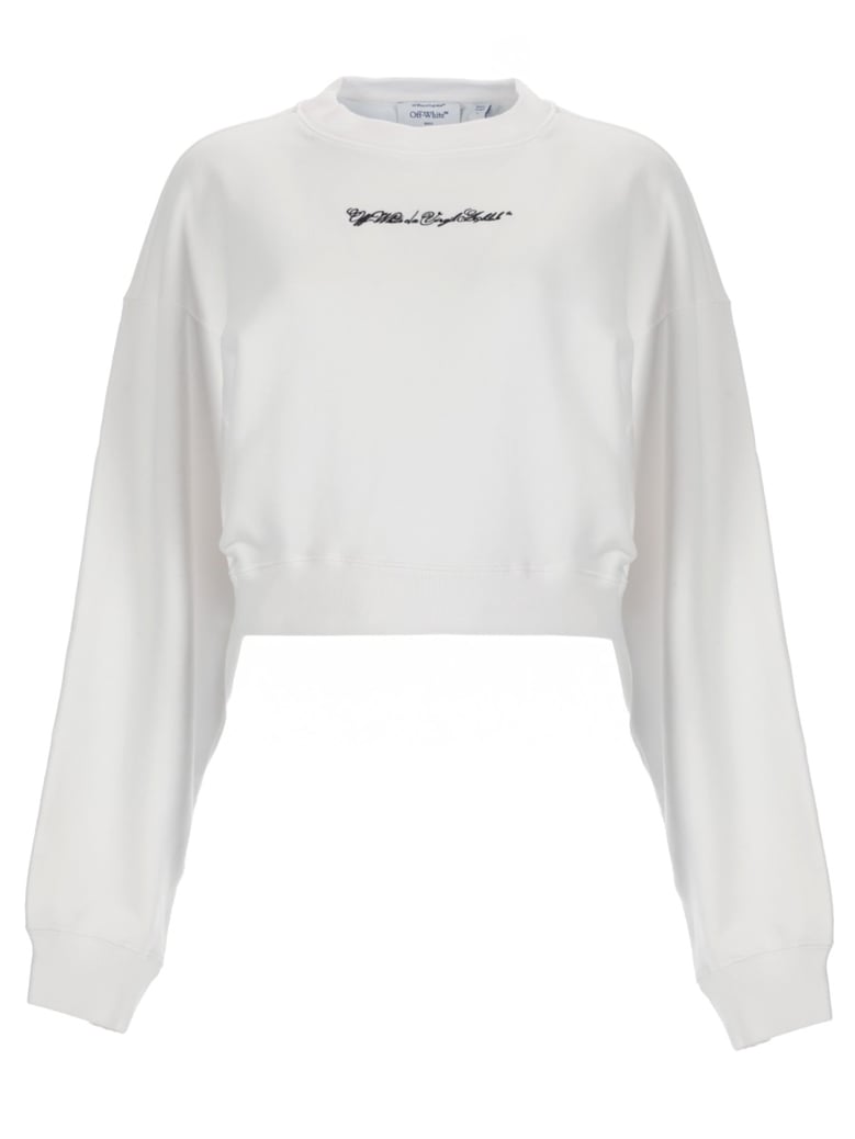cropped logo sweatshirt by Selfnex