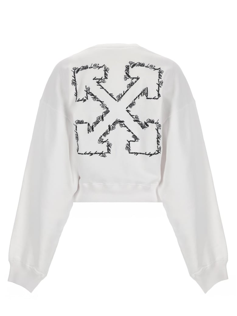 cropped logo sweatshirt by Selfnex