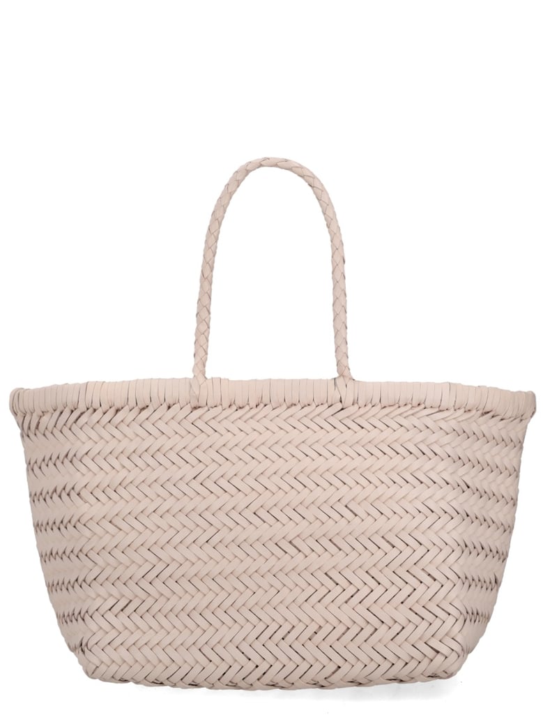 handbag triple jump beige leather by Selfnex